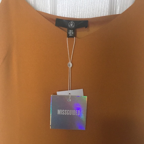 NWT Missguided Mustard shift dress - Picture 2 of 2